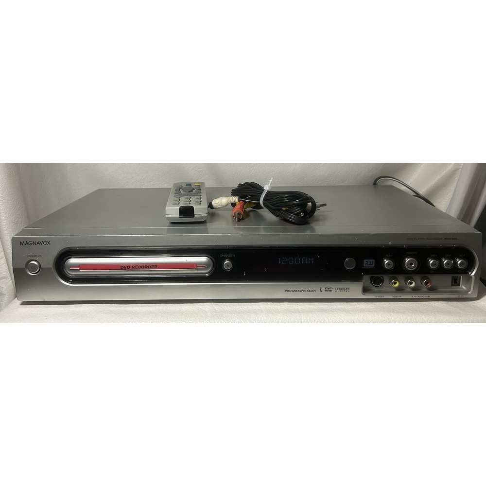 Magnavox‎ MRV660 Progressive Scan Recorder Player- RCA & Remote-Tested & Working